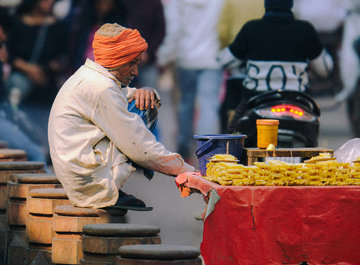 Delhi food vendor