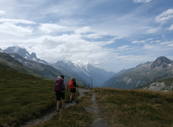 People trekking in the Himalayas