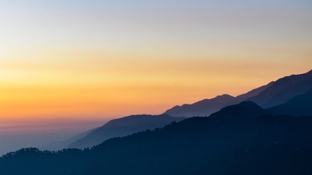 A mountain top view in Dharamshala