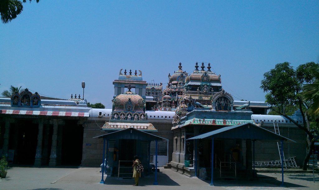 Entrance to temple in Chennai, Tamil Nadu