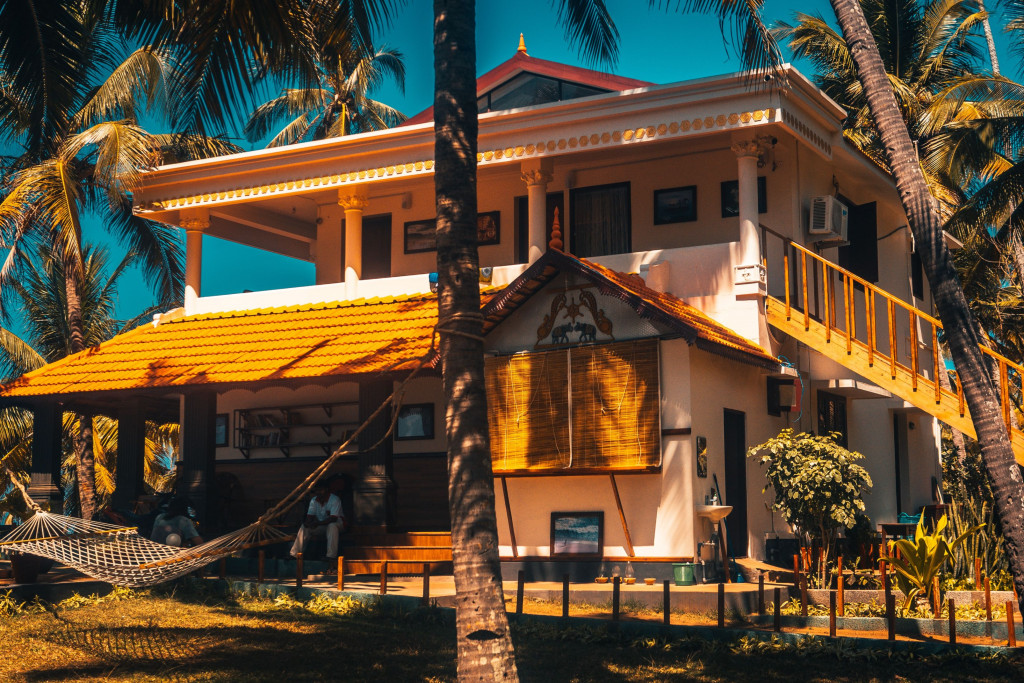 A traditional Kerala-style house in Varkala