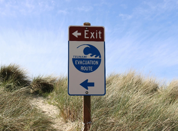 Evacuation sign