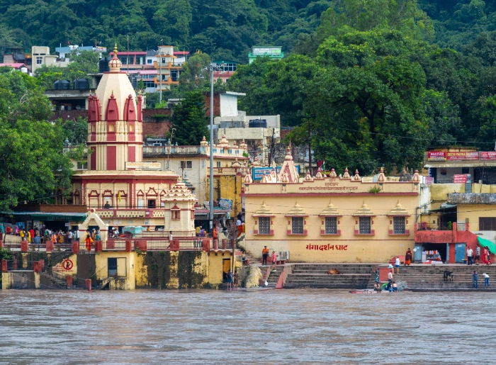 A ghat in Rishikesh