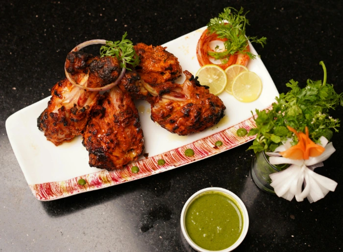 Chicken dish served on a plate