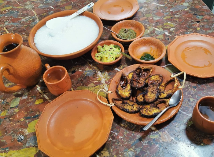 Traditional food served on the day of Poila Boishakh