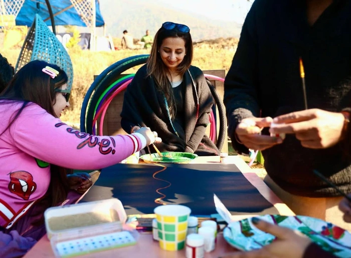 Art workshop at Bir Music Festival