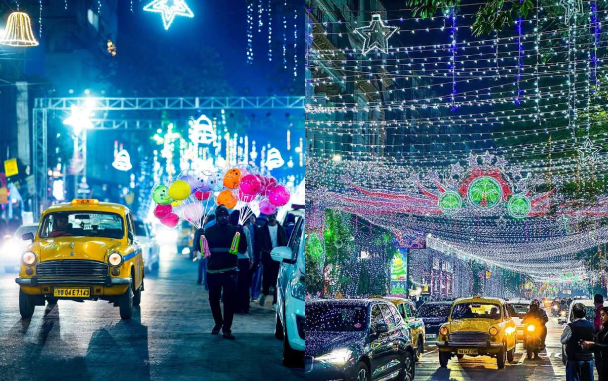 park street kolkata in christmas