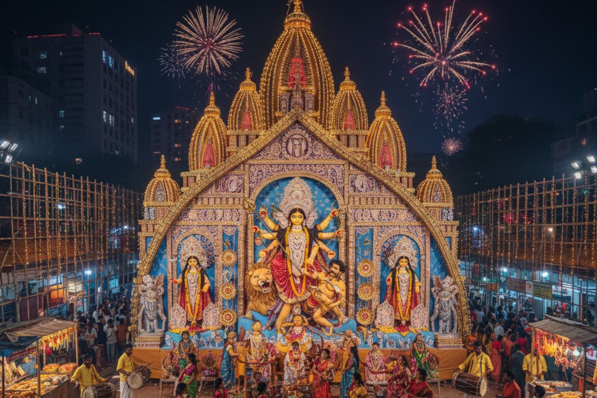 Santosh Mitra Square Durga Puja Pandal